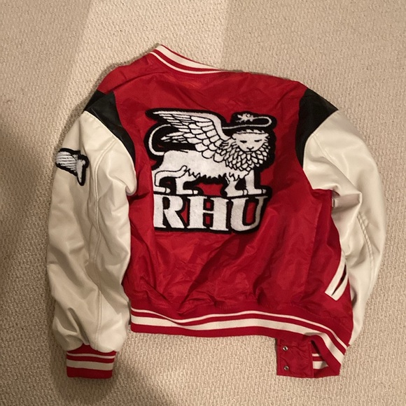 Zara Red Varsity Jacket - Picture 2 of 2